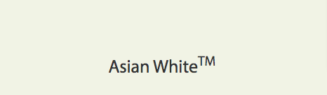 DURASHINE colour swatch — Asian White