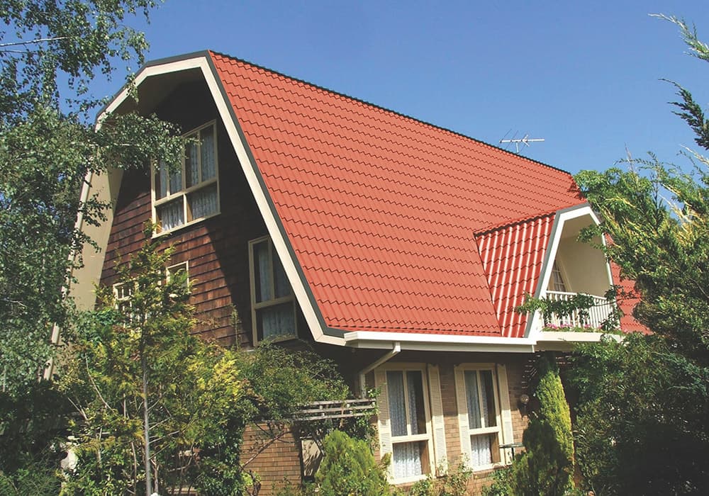 A building roofed with DURASHINE steel tiles