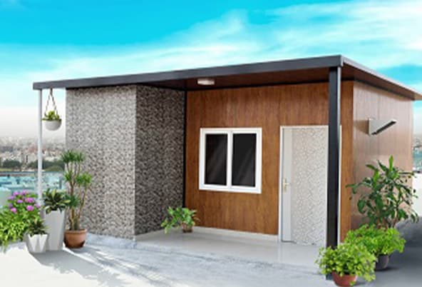 A Tata Steel Nest-In prefabricated modular cabin