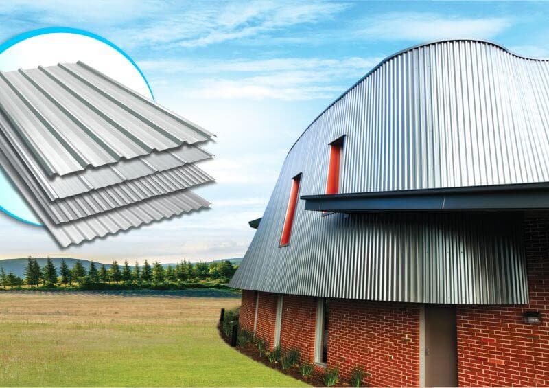 A building roofed and clad in Satin Silver cool roof sheets